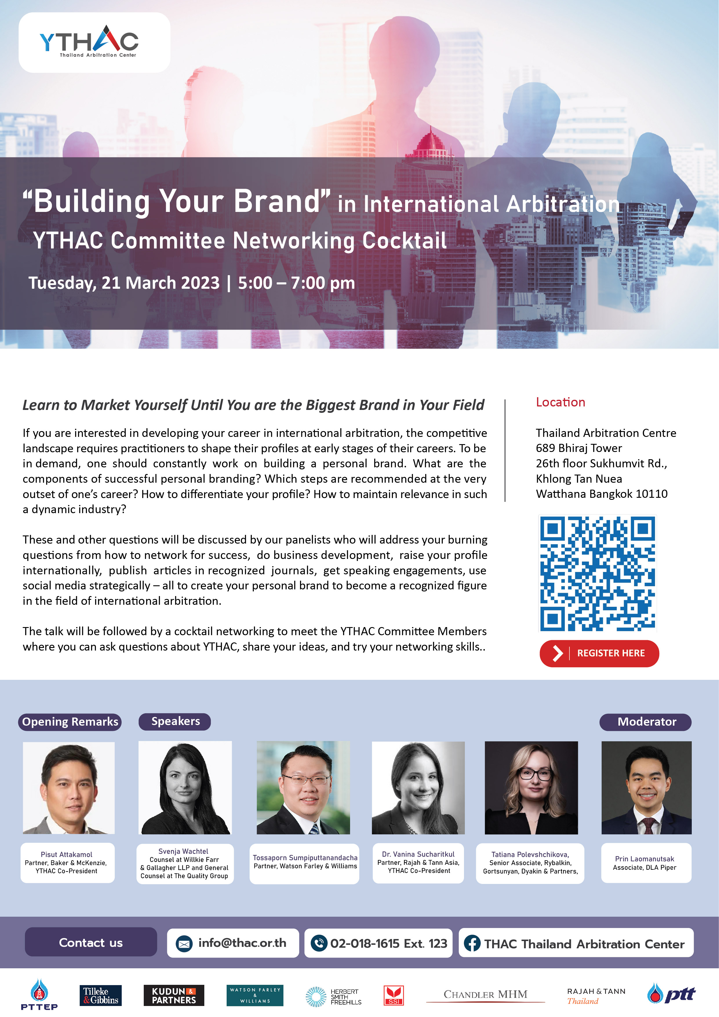 “Building Your Brand” in International Arbitration with YTHAC Committee Networking